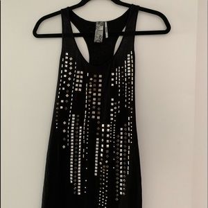 💜💜Guess Black Racerback Tank